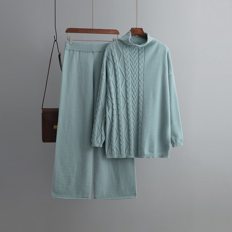 Comfortable Two-Piece Sweater Set