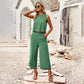 Sleeveless Top & Cropped Pants Set