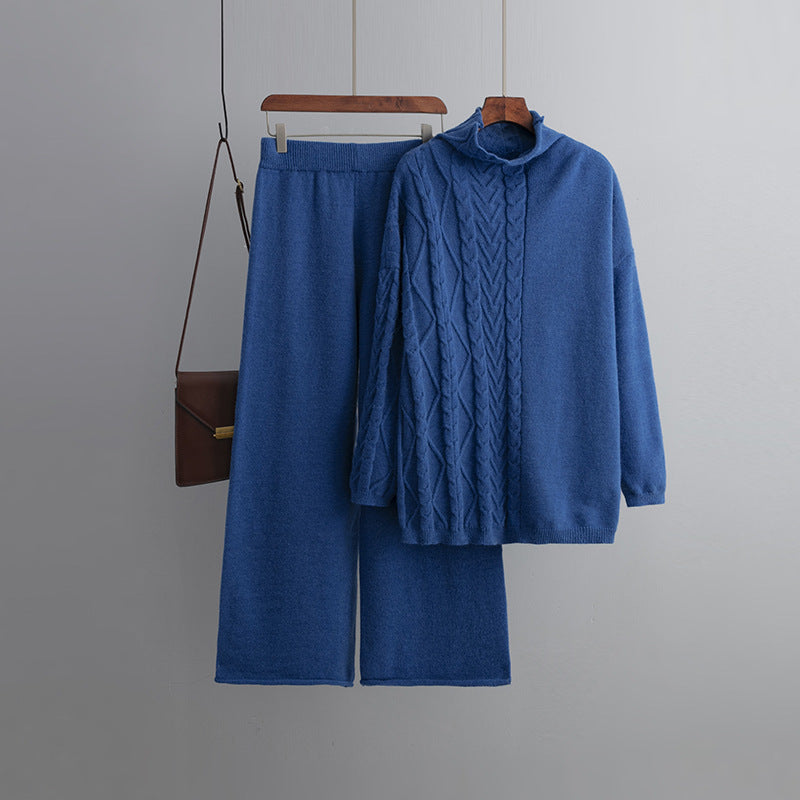 Comfortable Two-Piece Sweater Set