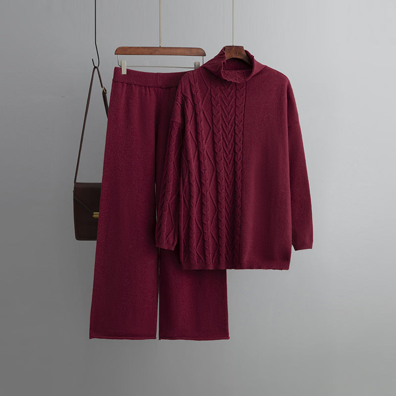 Comfortable Two-Piece Sweater Set