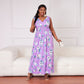 Sleeveless Day to Night Floral Print Plus Size Dress