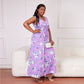 Sleeveless Day to Night Floral Print Plus Size Dress