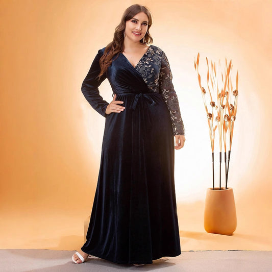Plus Size V neck Evening Dress Cocktail Ball Formal Dress