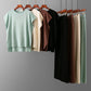 Solid Color Sleeveless Sweater Vest & Wide Leg Pants Sets