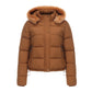 Long Sleeves Cotton Padded Hooded Jacket