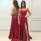 Deanne Sexy Open Back High Slit Evening Dress