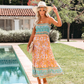 Printed Casual Resort Midi Dress