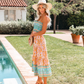 Printed Casual Resort Midi Dress