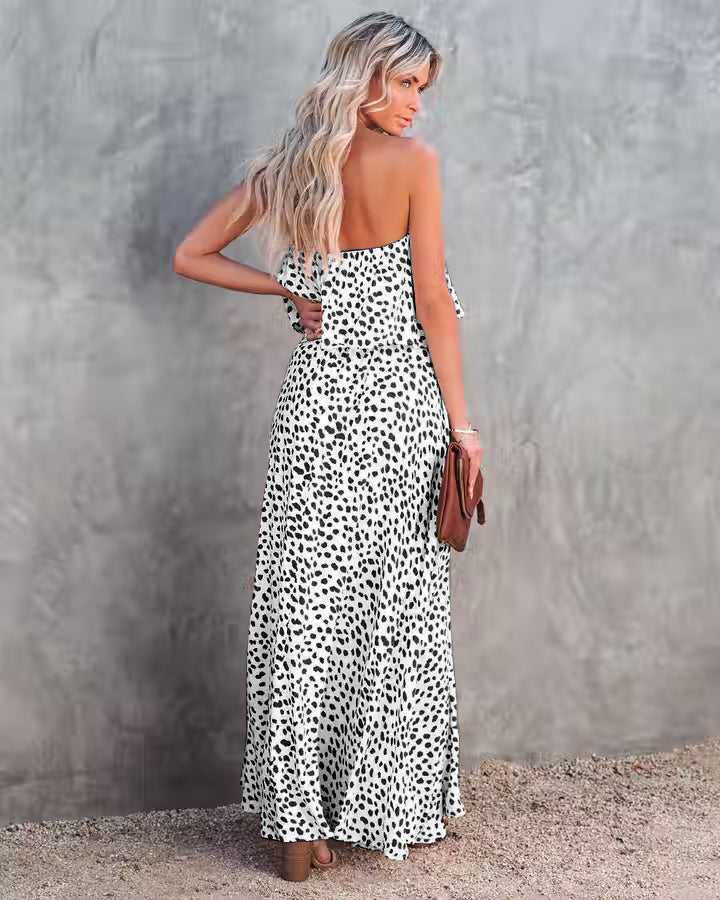 Strapless High Slit Casual Dress Something She Likes Wholesale Strapless High Slit Casual Dress Something She Likes Wholesale