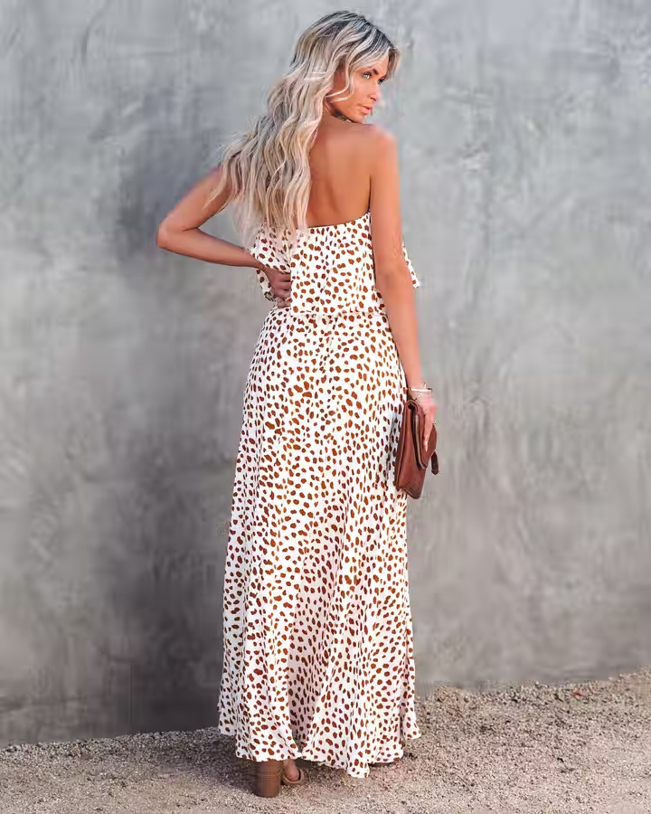 Strapless High Slit Casual Dress Something She Likes Wholesale Strapless High Slit Casual Dress Something She Likes Wholesale