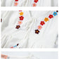V Neck Embroidered Kaftan Dress