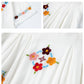 V Neck Embroidered Kaftan Dress