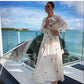 Star Embroidered Maxi Kaftan