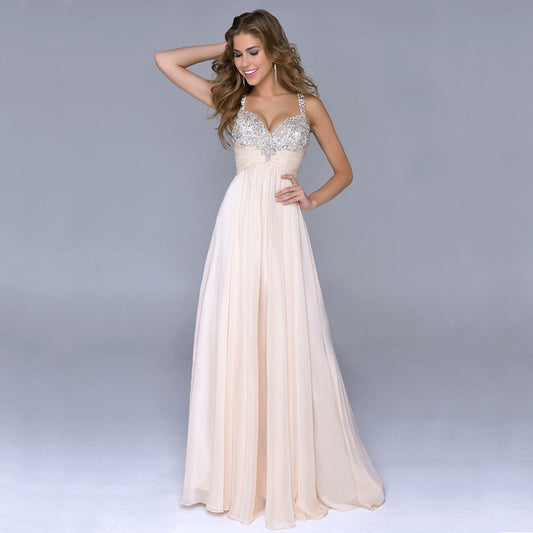 Arianne Chiffon Sequin A Line Gown
