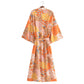 Barcelona Lace up Kimono Robe