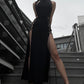 Ingrid Halter Cutout Double Slit Dress