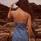 Mira Slim Sexy Stretch Denim Cami Dress