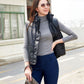 Quilted Vegan Leather Vest Jacket