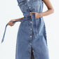 Rita Sleeveless Denim Dress for Women