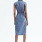 Rita Sleeveless Denim Dress for Women