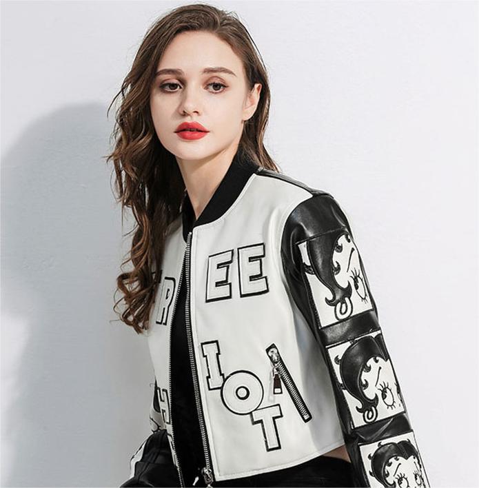 Genuine Leather Embroidered Jackets