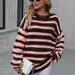 Knitted Crew Neck Pullover Sweater