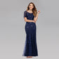 Jesse Sequin Mesh Gown