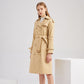 Long Waist Cotton Fashion Trench Coat