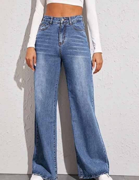 High-Waist Wide-Leg Jeans Day to Night