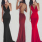Gina Sleeveless Sexy Back Fitted Gown