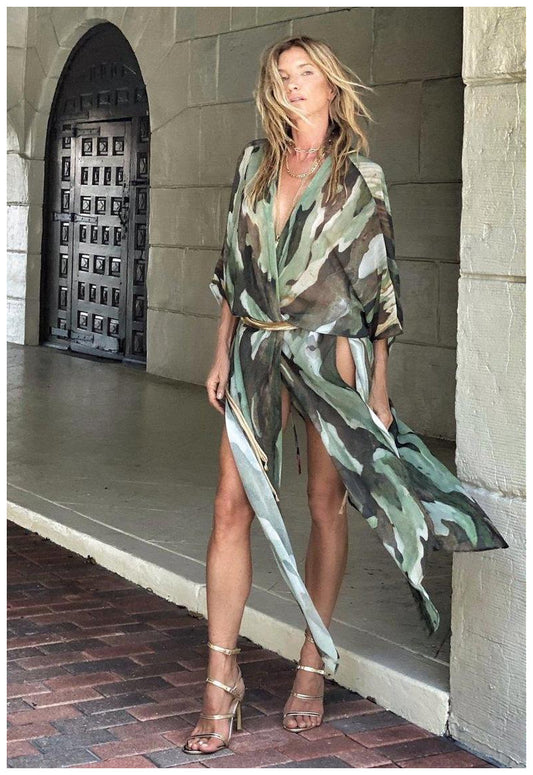 Chiffon Cardigan Dress