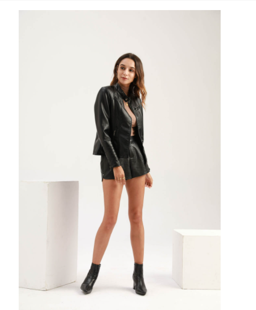 Sexy Day to Night Faux Leather Jacket