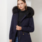Fleece Lined Parka Coat with Fur Trims
