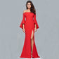 Valerie Flare Sleeves Off Shoulder Evening Dress