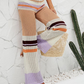 Knitted Mid-Waist Straight Casual Crochet Pants