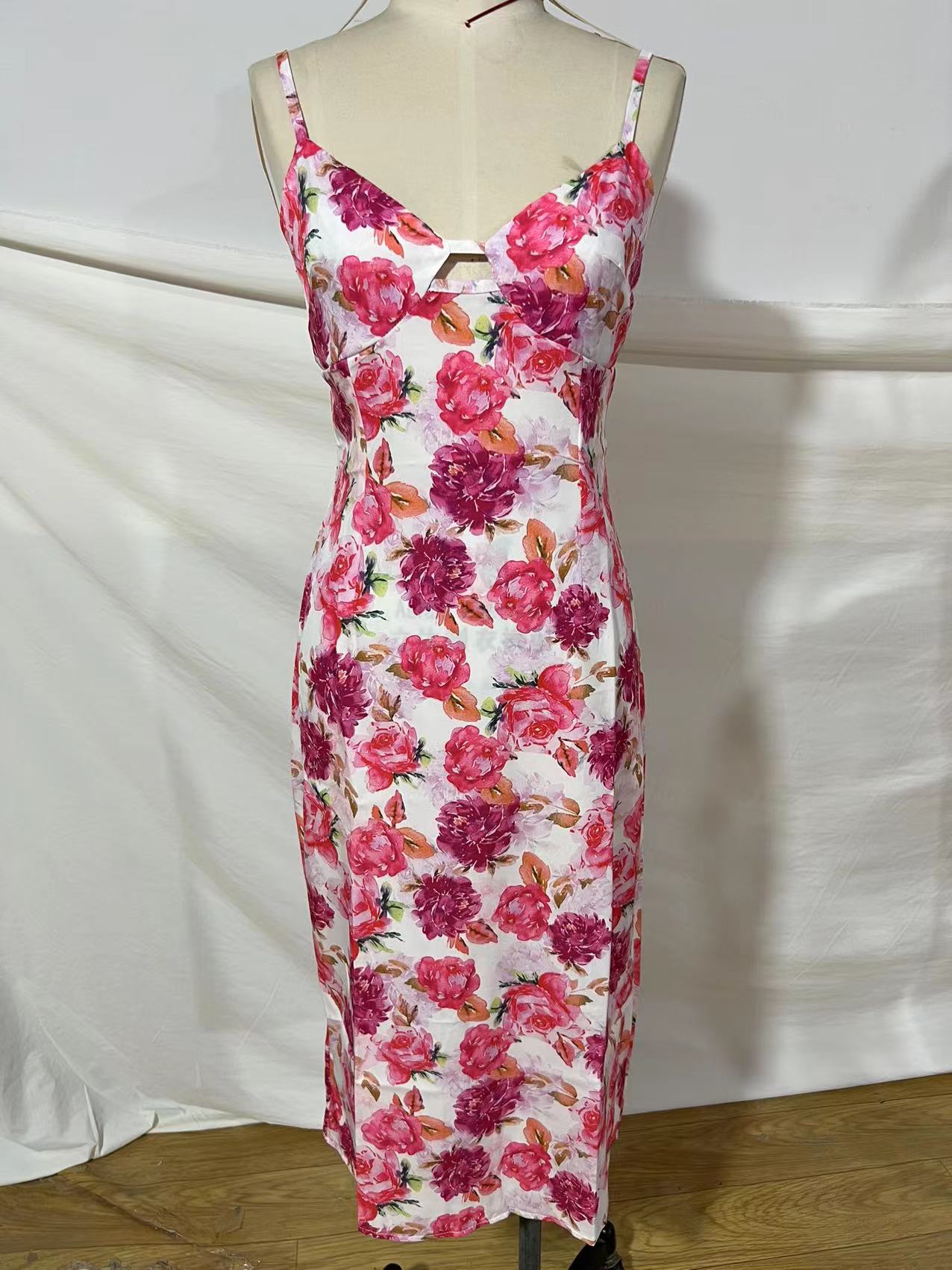 Sexy V Neck Slip Dress