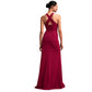 Serene Sexy Solid A Line Evening Gown