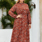 Long Sleeves Printed Day to Night Dress