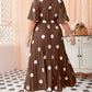 Polka Dot Pleated Dress