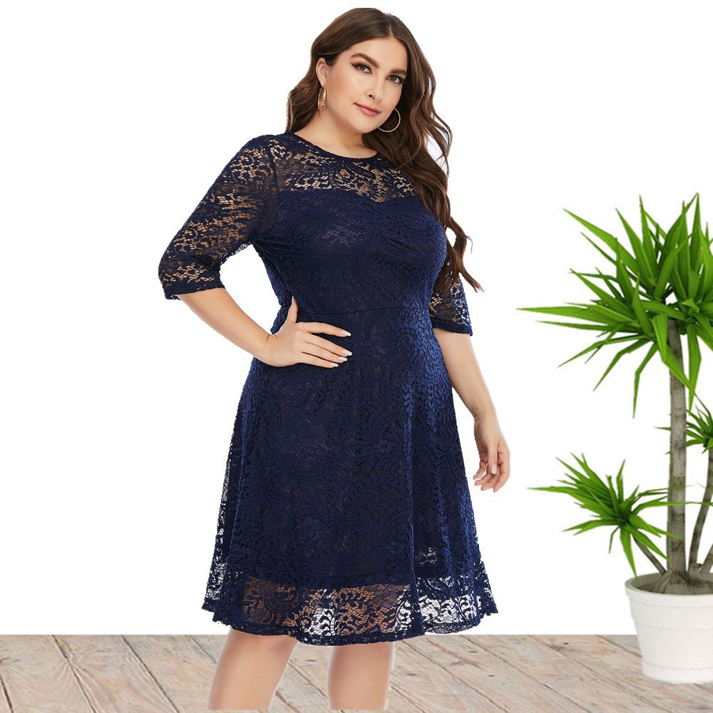 Plus Size Dress Wholesale Mid-Length Formal Lace Dress Something She Likes Wholesale Plus Size Dress Wholesale Mid-Length Formal Lace Dress Something She Likes Wholesale