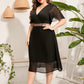 Lorena V-neck Short Sleeve Dress