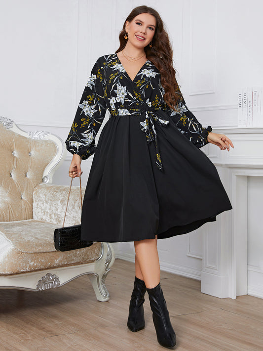 Plus Size Night Out Plunge V Neck Dress