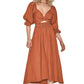 Fiona High Sense Lantern Sleeves Dress