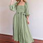 Fiona High Sense Lantern Sleeves Dress