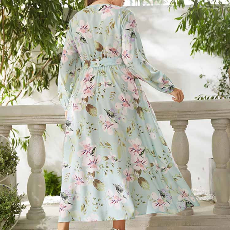 Felicia Plus Size Floral Print Wedding Guest Dress