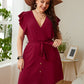 Sexy V Neck Plus Size Night Out Dress