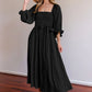 Fiona High Sense Lantern Sleeves Dress