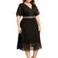 Lorena V-neck Short Sleeve Dress