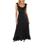 Ophelia Ruffled Satin Elegant Sleeveless Occasion Dress