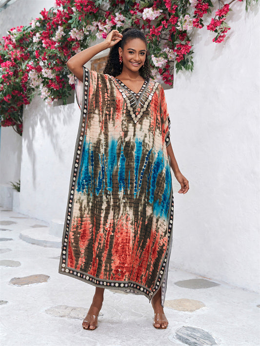 Rabia Gorgeous Print Kaftans